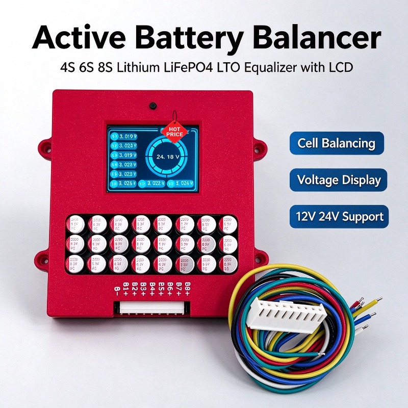 Lithium Battery 12V - Active Balancer 4S 6S 8S Lithium/Lifepo4