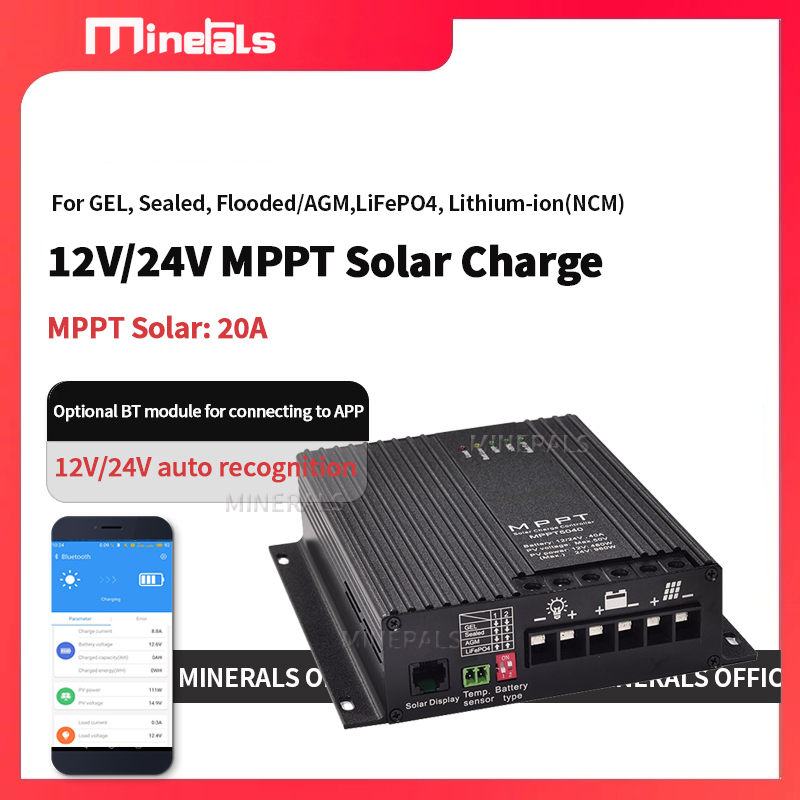 20A MPPT Controller 12V/24V Ba - Charge Controller Solar 评论和价格
