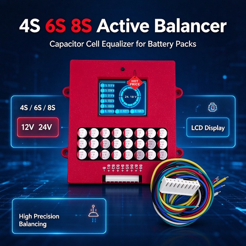 Active Balancer 4S 6S 8S Lithi - Lithium Battery 12V 评论和价格