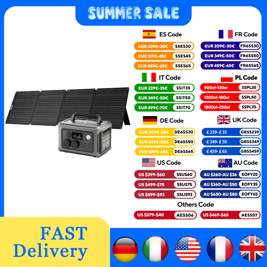 ALLPOWERS R600 Power station 2 - Solar Panel 200W 评论和价格