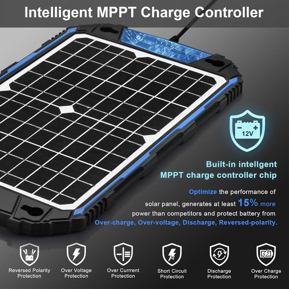 Waterproof 12W 12V Solar Batte - Charge Controller Solar 评论和价格