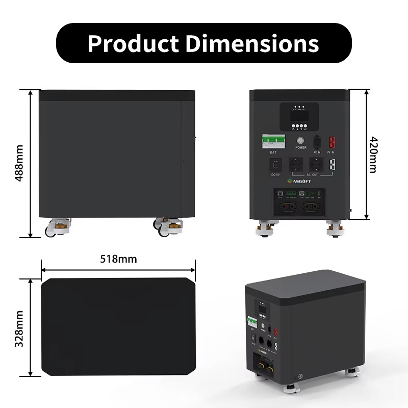 6.6kWh Portable Home Energy St - Power Inverter 评论和价格